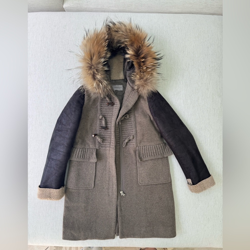 Ermanno Scervino Junior Taupe Coat